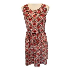 J. Crew silk California Poppy A line sleeveless dress